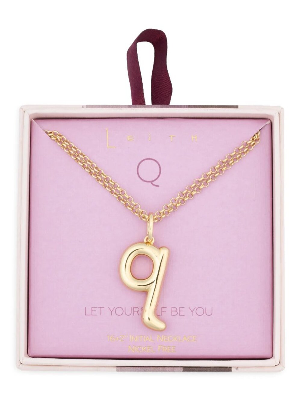 LEITH Lowercase Initial Bubble Pendant Necklace - Picture 1 of 3
